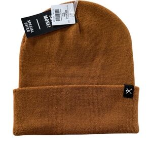 Buckle Brown Knit Beanie